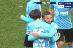 开云-19岁朱鹏宇中超处子球！大连英博1-0领先长春亚泰，马莱莱助攻