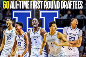 培养首轮秀最多的大学：肯塔基60个高居第一 杜克&amp;北卡紧随其后